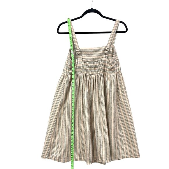 Hem & Thread Short Striped Sundress, Sz Small, High Waist, Straps, Smocking, NEW - Picture 8 of 9
